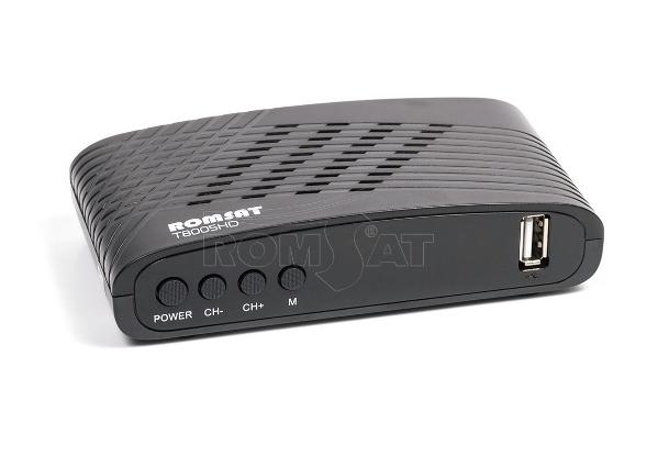 Romsat T8005HD цифровий ефірний DVB-T2 Internet PVR FTA USB з фунціями медіаплеєра