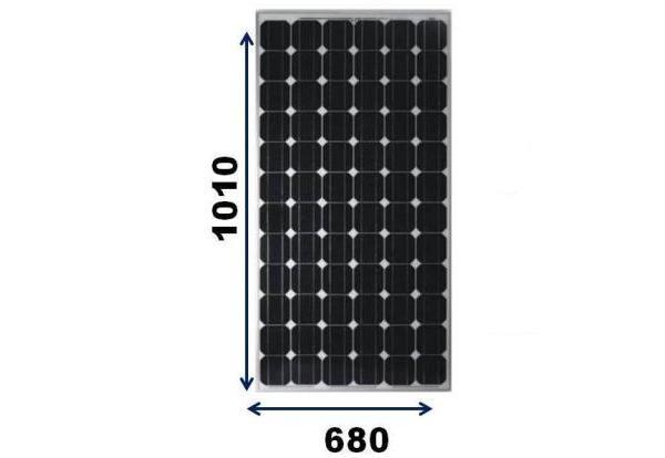 Сонячна батарея монокристалічна, потужність-100 Pm (W), ALTEK, AKM100 (6)