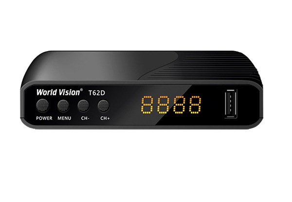 World Vision T62D Цифровий ефірний DVB-T2 приймач