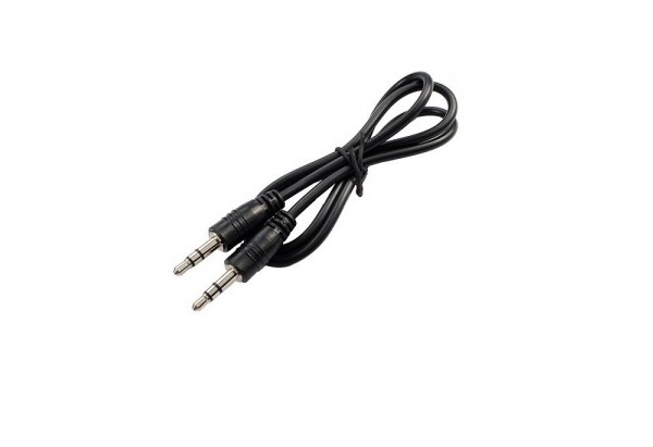 AUX аудіо кабель 3.5 mm jack 3 pin 3 м чорний Gold