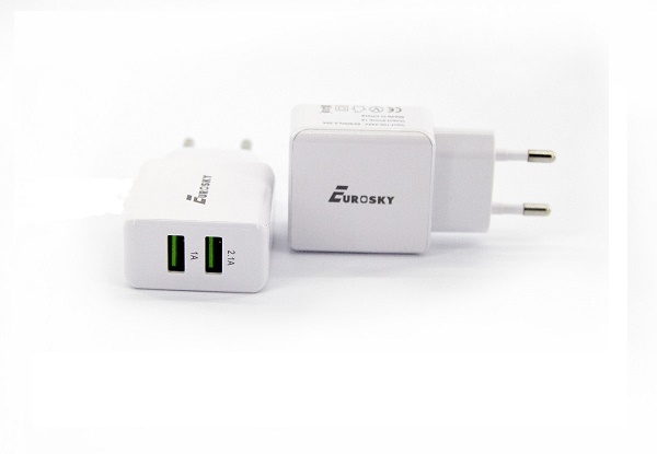 ��������� ������� EUROSKY E-POWER 2 USB (2.1A + 1.5A)
