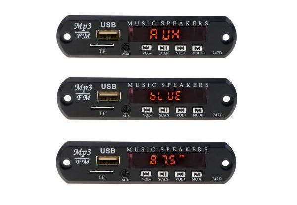 ������ Bluetooth  MP3, USB, microSD, AUX ������ ���� ����� 5-12 �����.