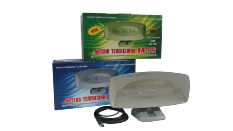 PL-1K ТВ-антена ефірна активна DVB-T/T2 кімнатна дециметрова
